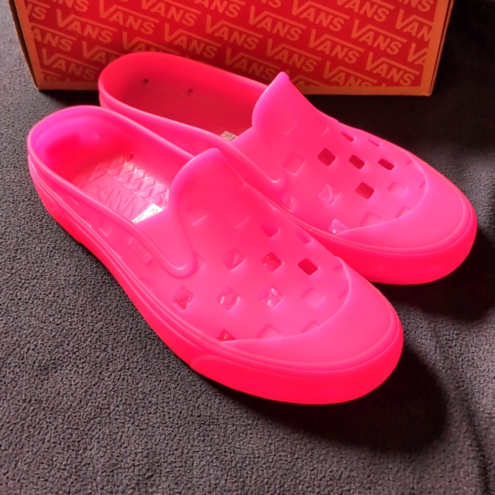 Vans Men's Hot Pink Slip-On Mule